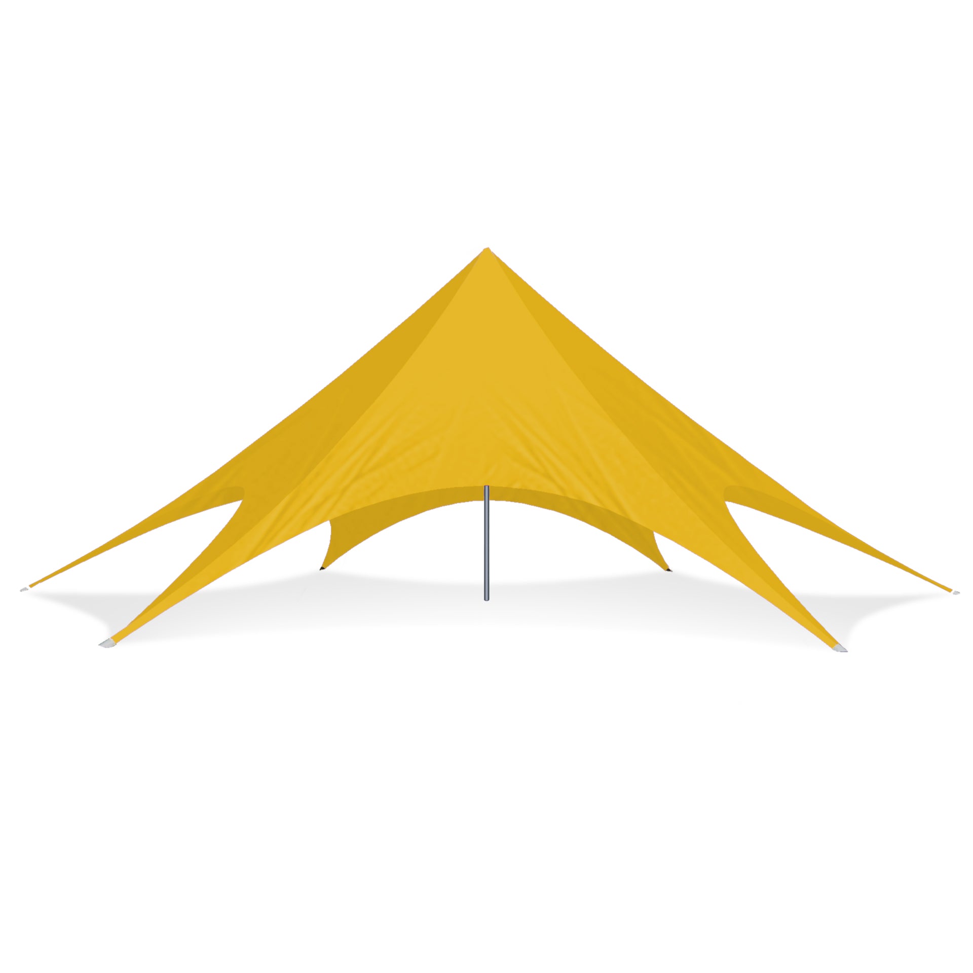 52ft Single Pole Star Shade Yellow - Extreme Canopy