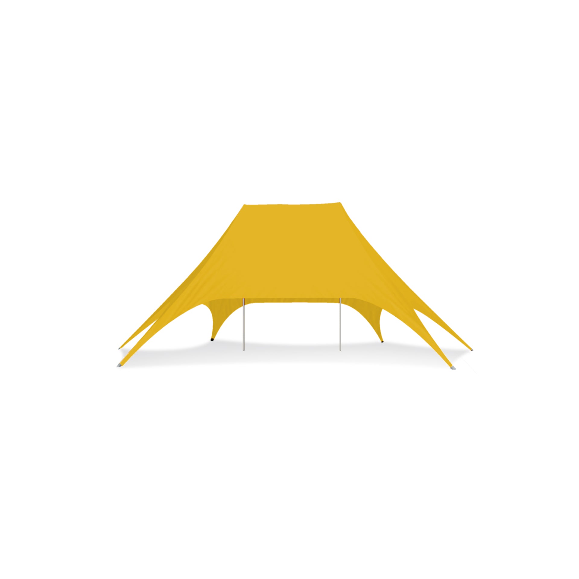 54x34ft Double Pole Star Shade Yellow- Extreme Canopy
