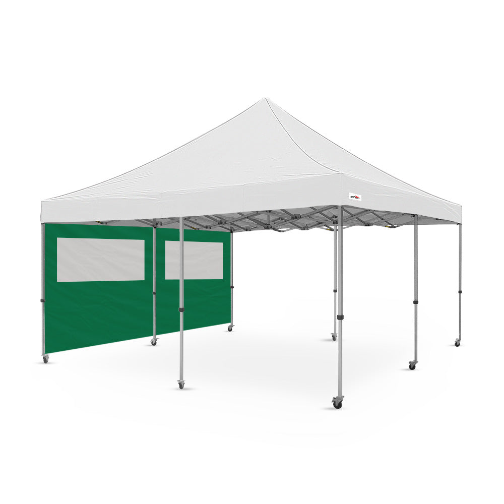 16' Canopy PVC Window Wall Green