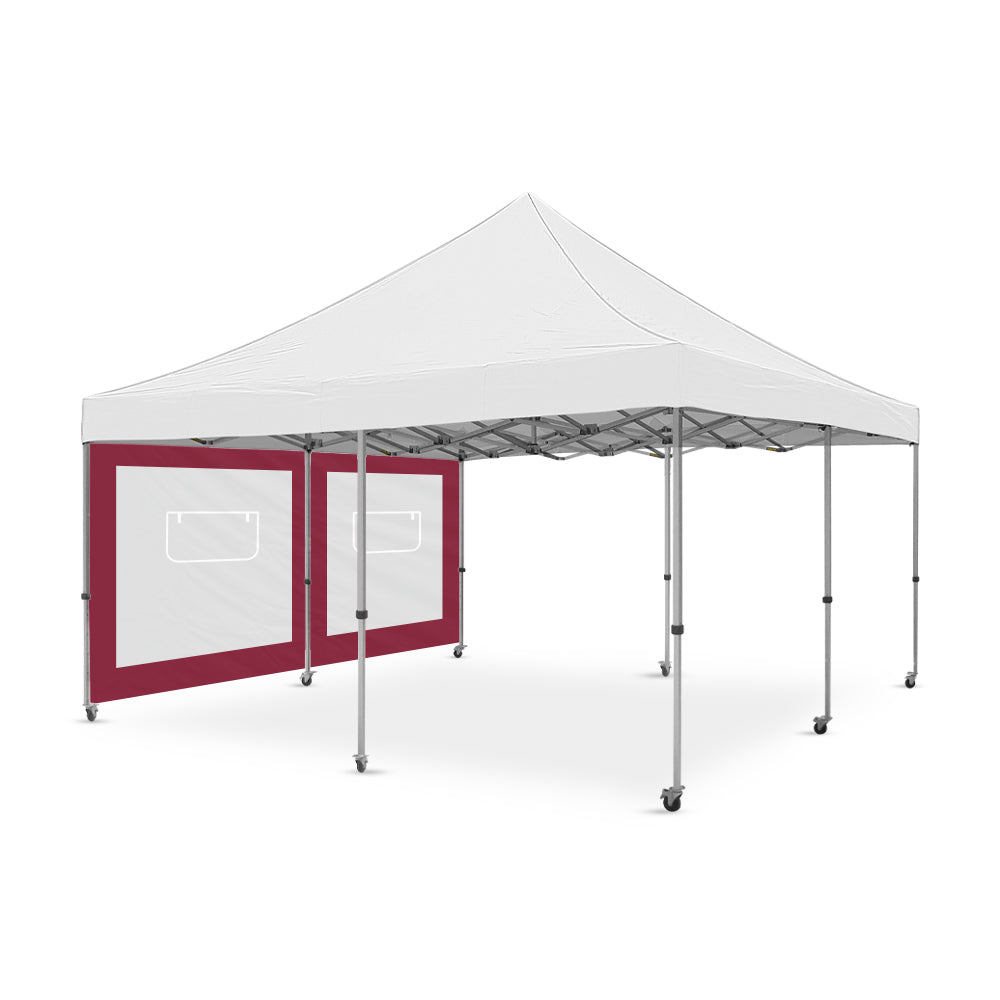 16ft Canopy Service Window Wall Maroon