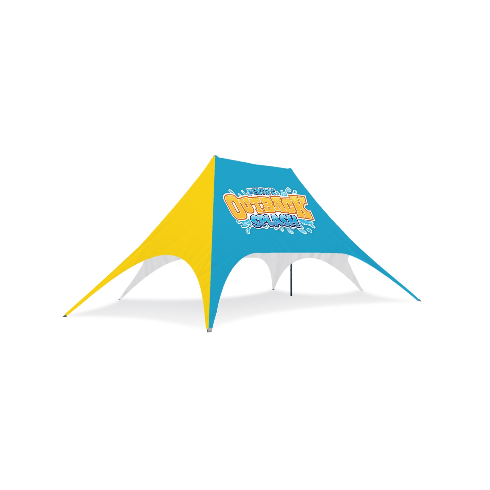 2 pole tent 62ft x 39ft Double Pole Custom Star Shade