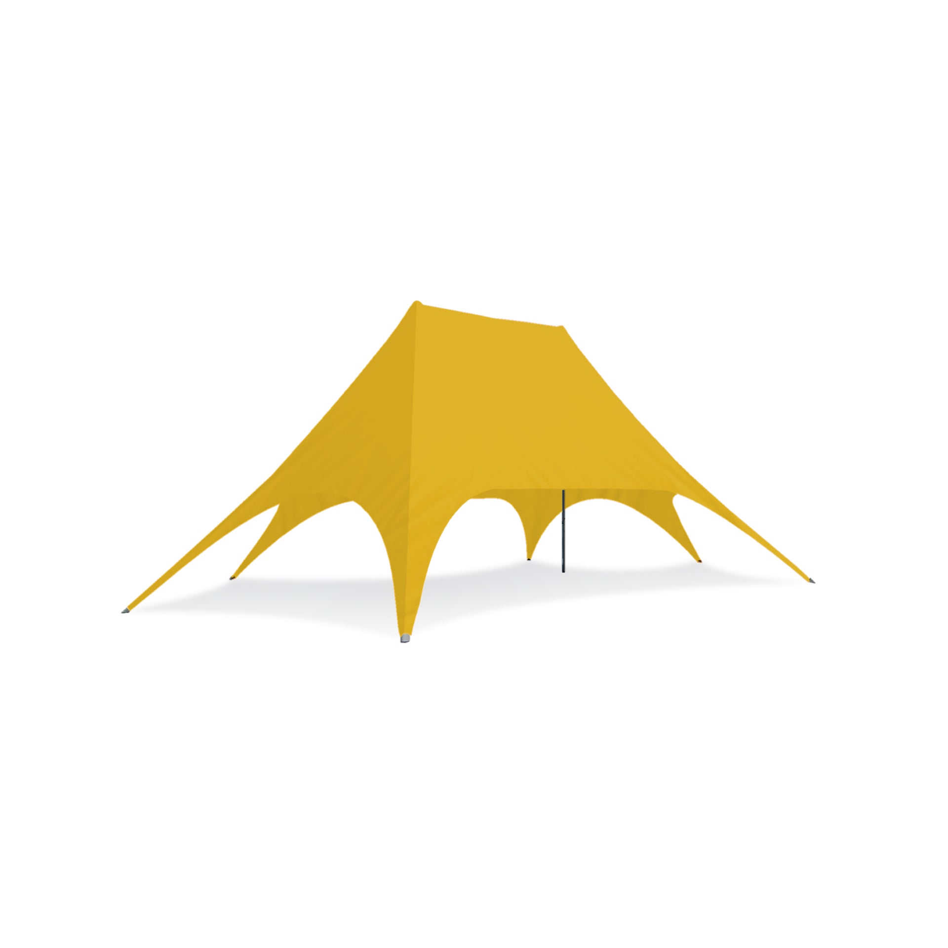 62ftx39ft Double Pole Star Shade Yellow - Extreme Canopy
