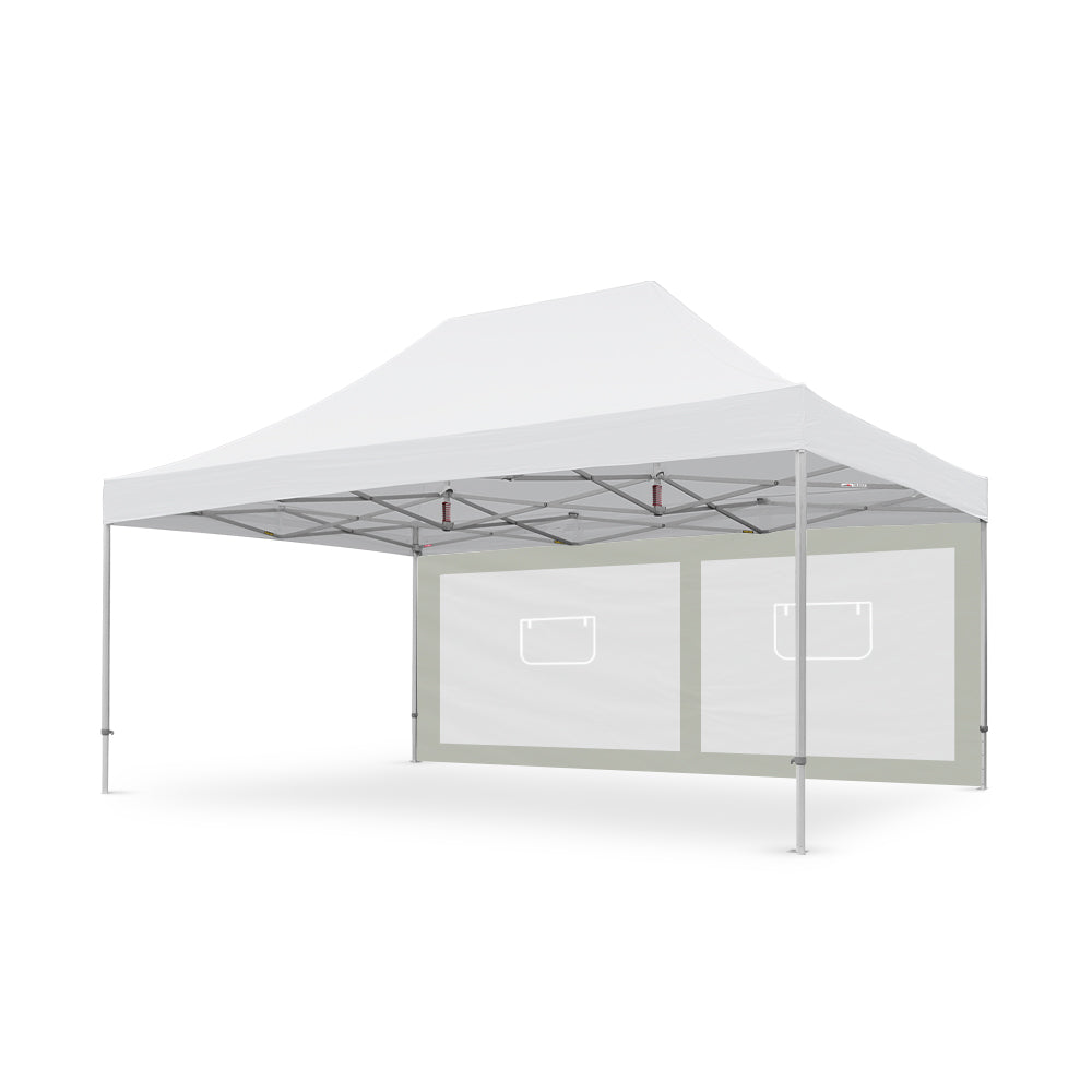 6m Tec Canopy Service Window Wall in Gray - Extreme Canopy