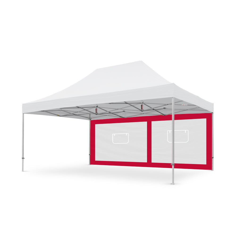 6m Tec Canopy Service Window Wall in Red - Extreme Canopy