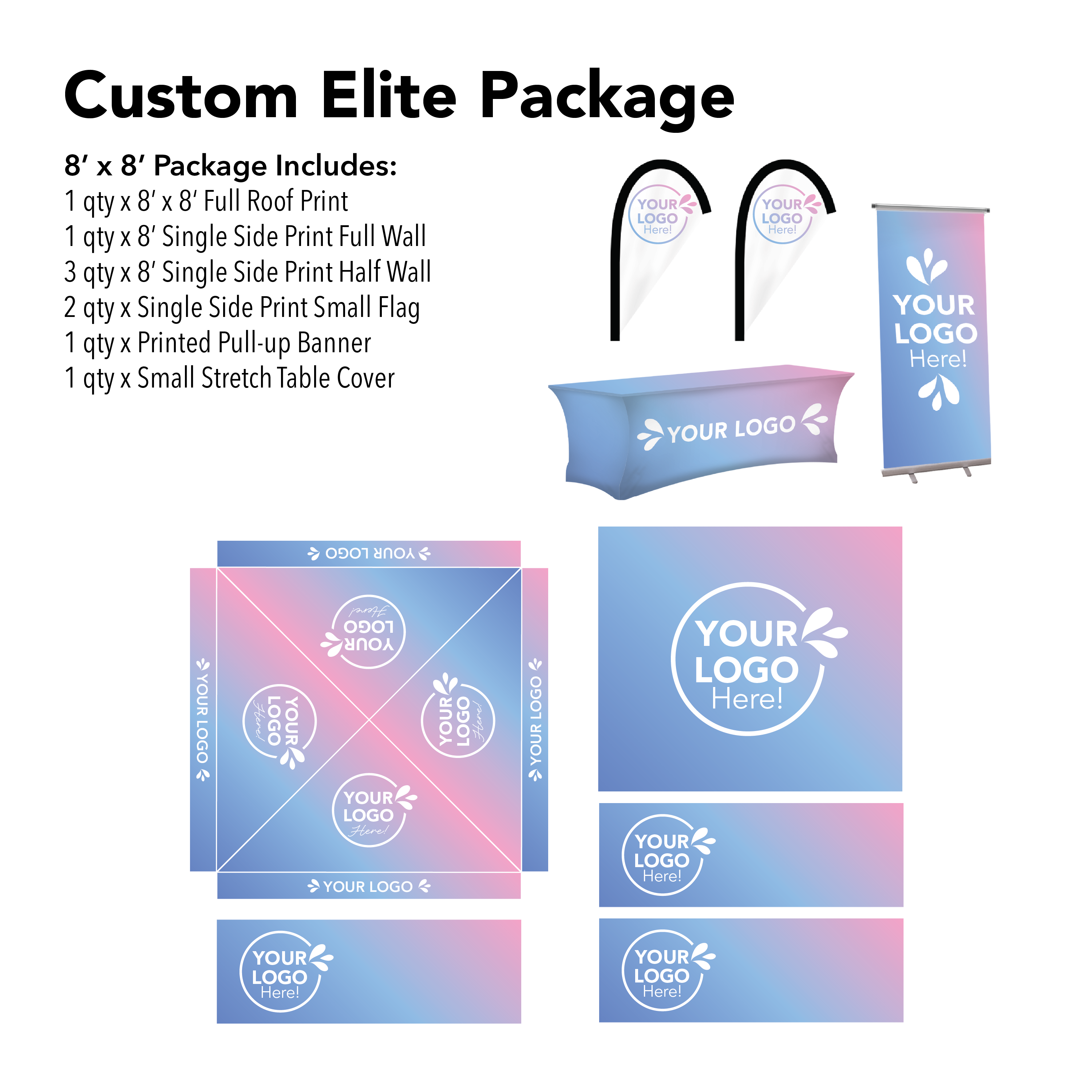 8' x 8' Custom Canopy Elite Package by Extreme Canopy