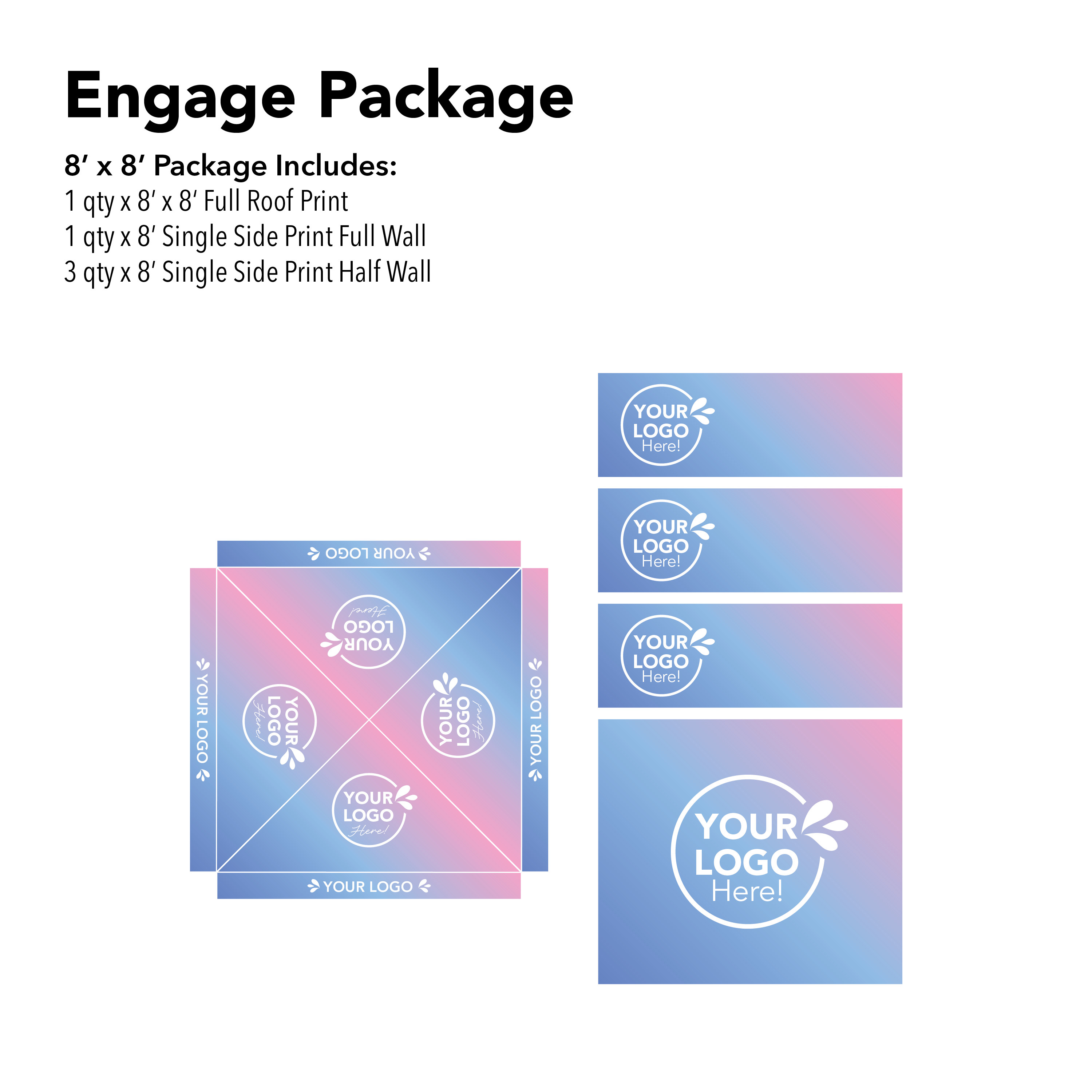 8' x 8' Custom Canopy Engage Package Details