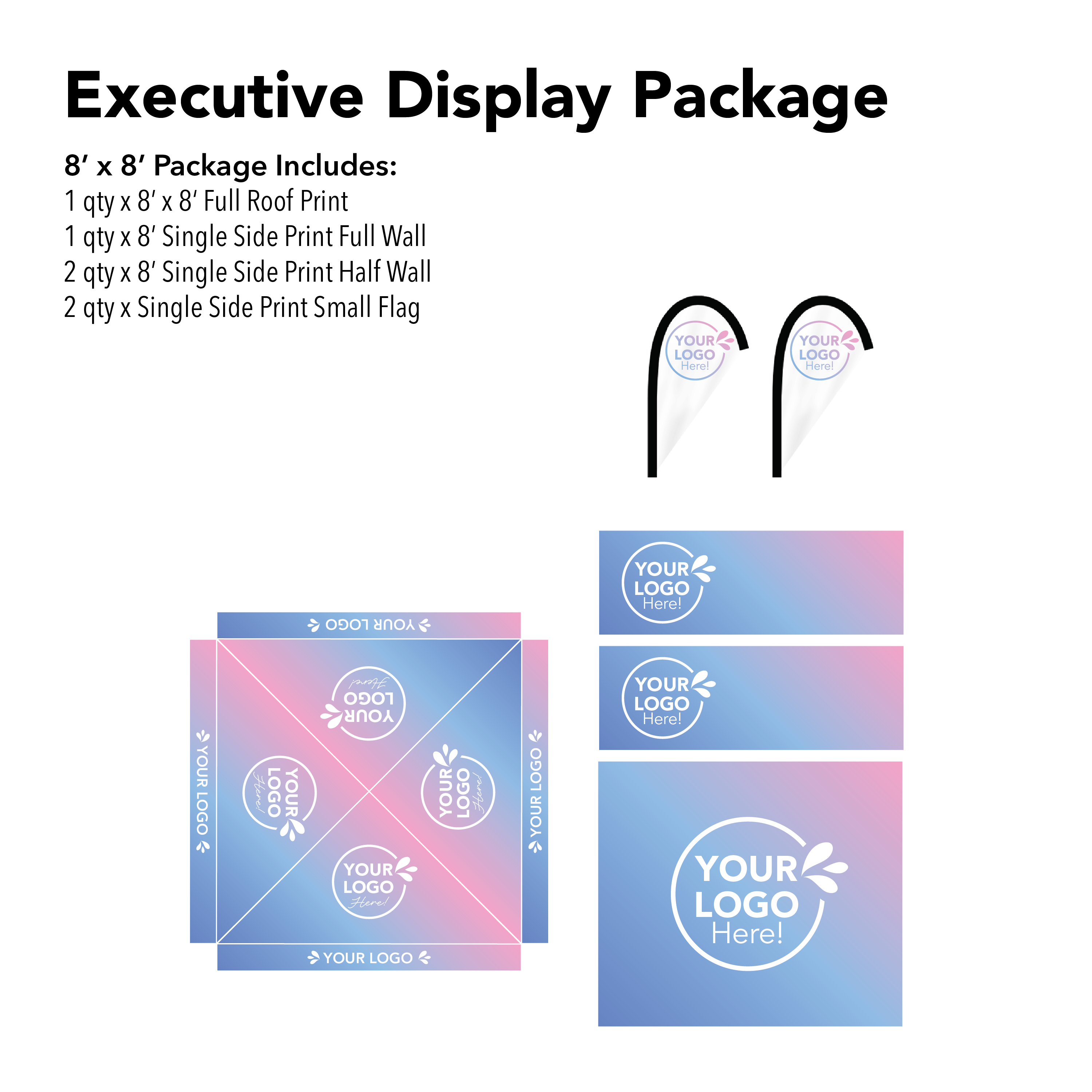 8' x 8' Custom Canopy Executive Display Package Details