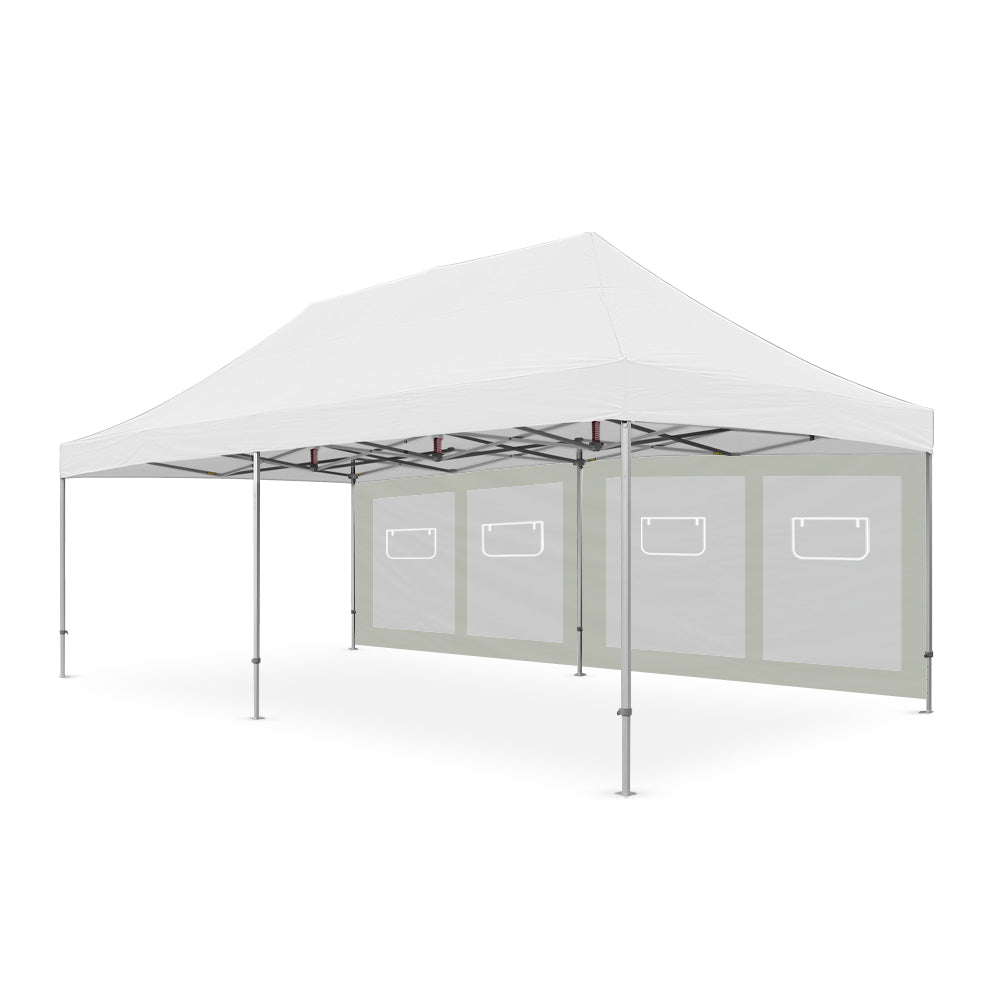 8m Canopy Service Window Wall in Gray - Extreme Canopy