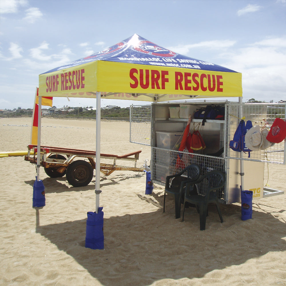 8' x 8' Custom Canopy Set Up for Surf Rescue