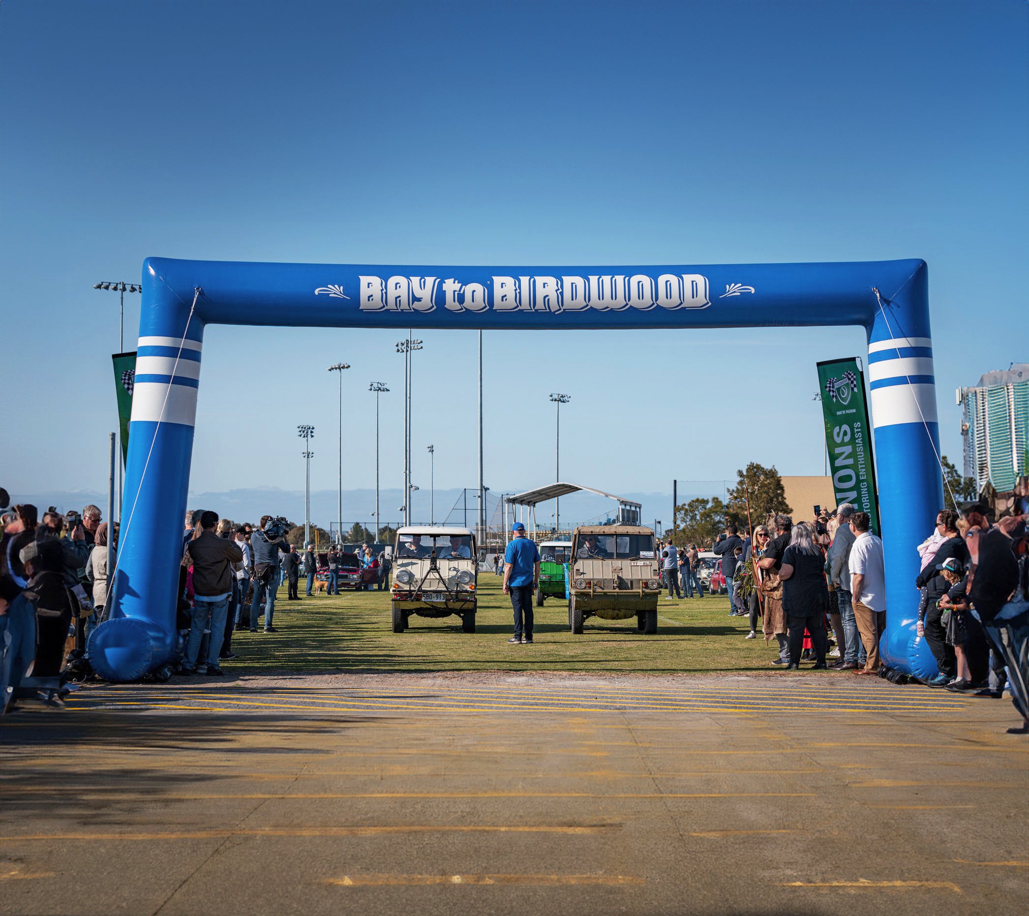 Custom Printed Inflatable Square Arch for Bay to Birdwood