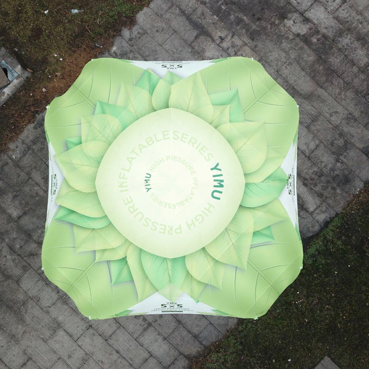 EMX 16' x 16' Custom Beta High Pressure Inflatable Top View