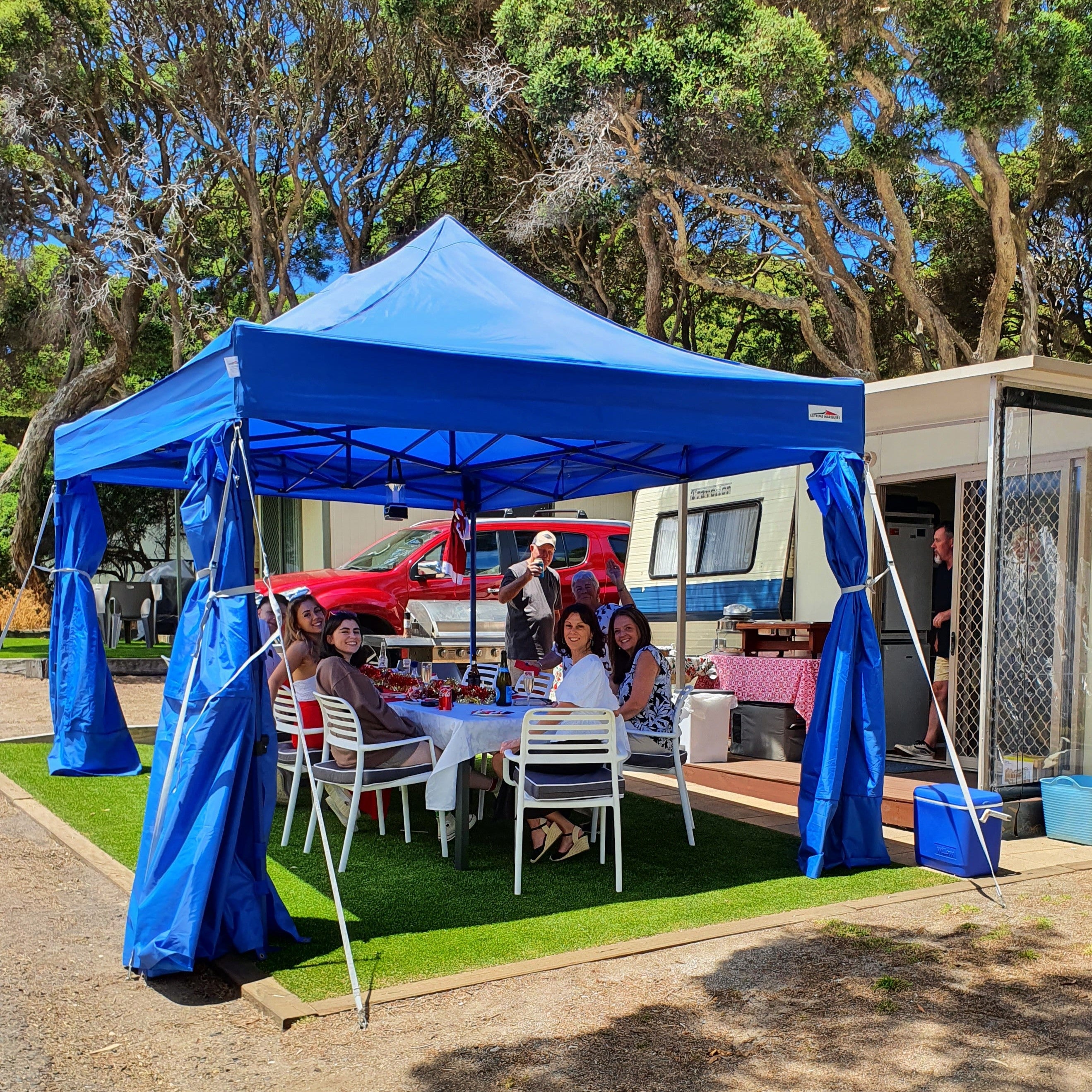 X6 velocity high strength 10x20 canopy tent set up for Camping Ray Cunningham