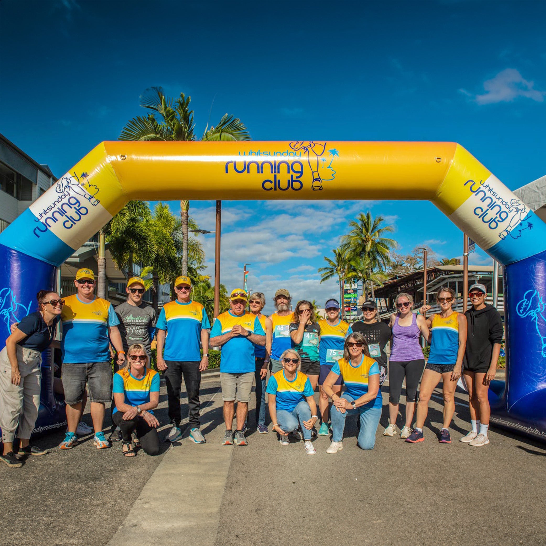 Custom Printed 26' Chamfer Arch for Running Club by Extreme Canopy