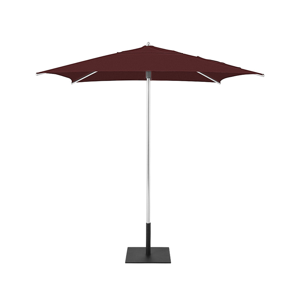 Burgundy Classic Square Umbrellas with Heavy Duty Aluminium Frame and Base Plate