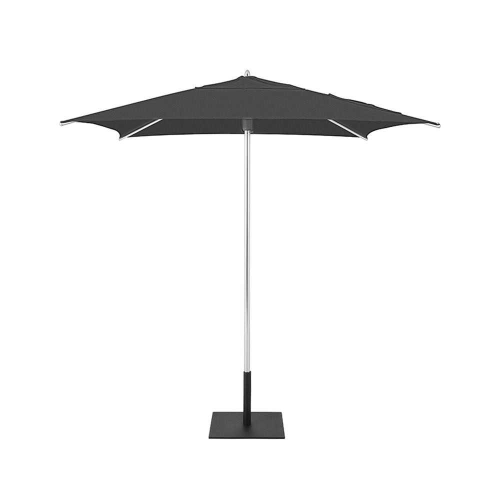 Charcoal Classic Square Umbrellas with Heavy Duty Aluminium Frame and Base Plate