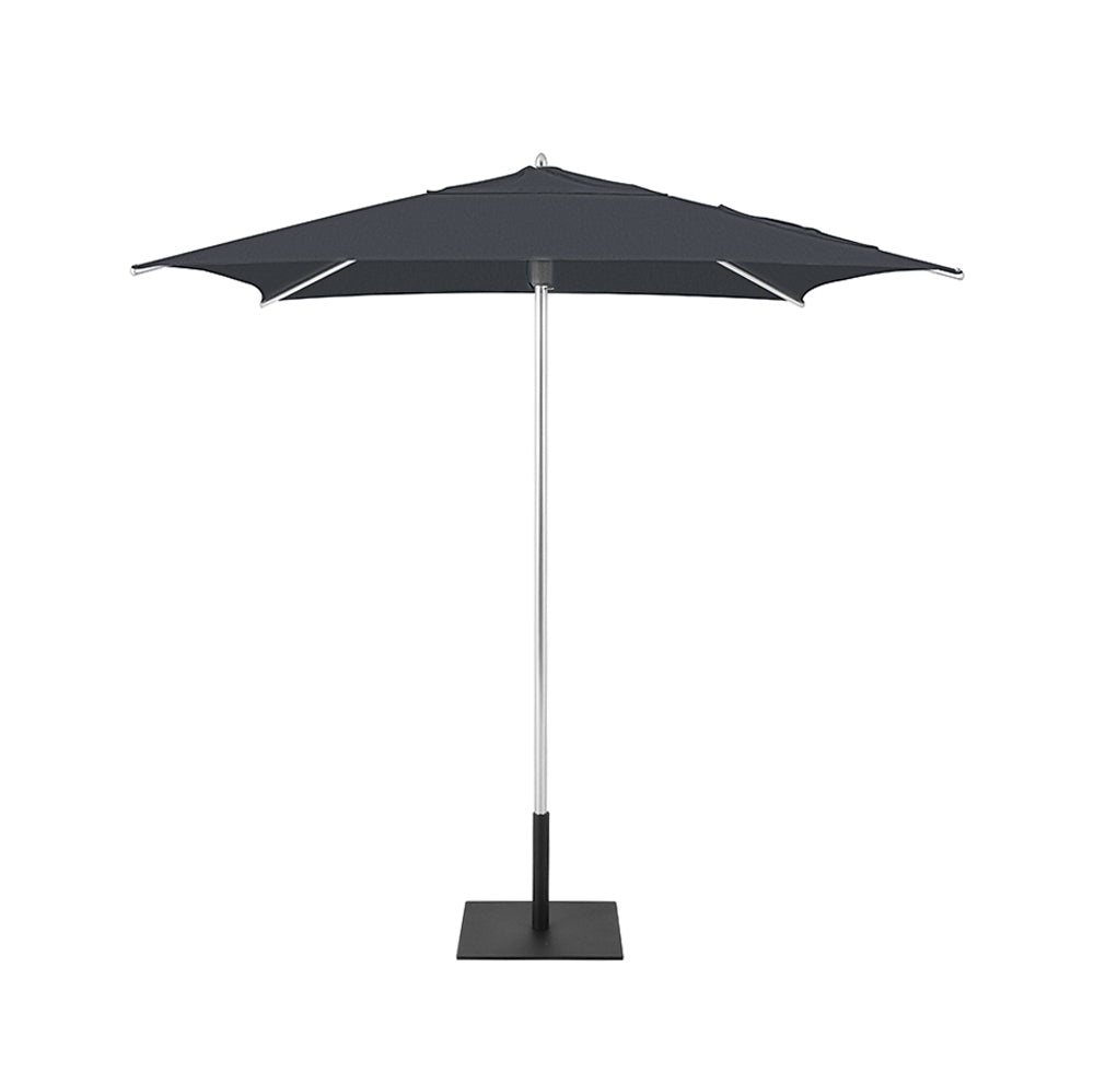 Gray Classic Square Umbrellas with Heavy Duty Aluminium Frame and Base Plate