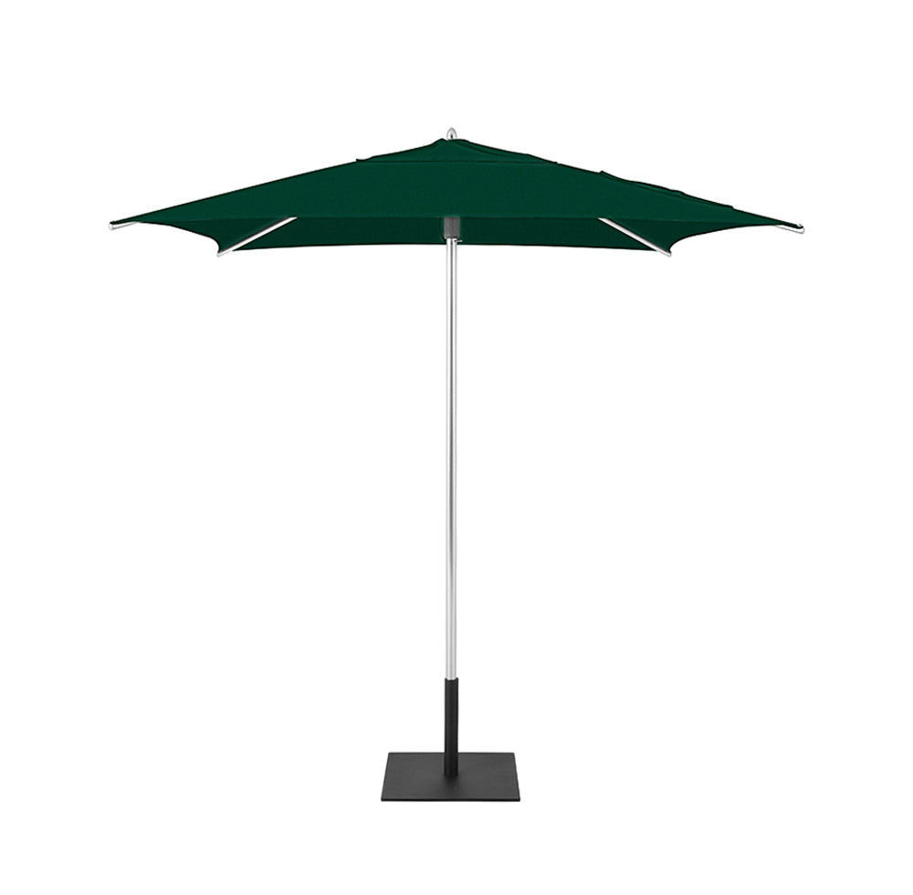 Green Classic Square Umbrellas with Heavy Duty Aluminium Frame and Base Plate