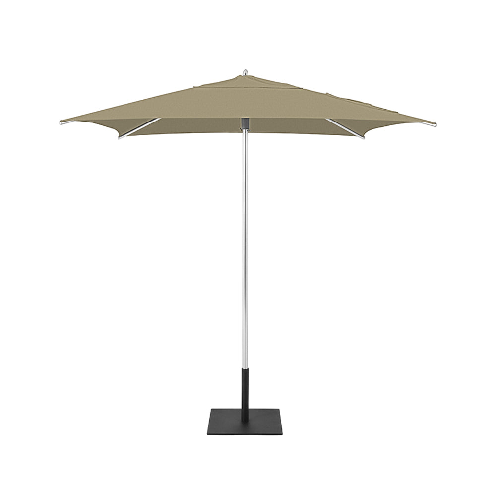 Khaki Classic Square Umbrellas with Heavy Duty Aluminium Frame and Base Plate