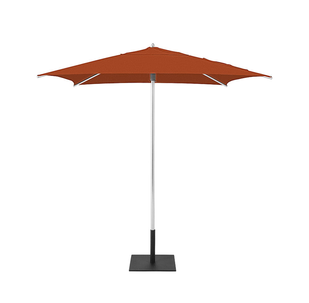 Rust Classic Square Umbrellas with Heavy Duty Aluminium Frame and Base Plate