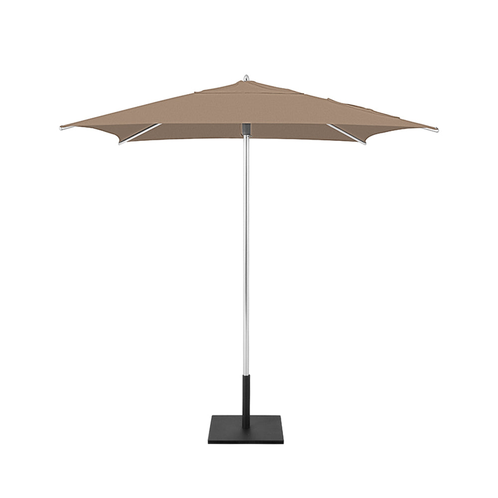 Beige Classic Square Umbrellas with Heavy Duty Aluminium Frame and Base Plate