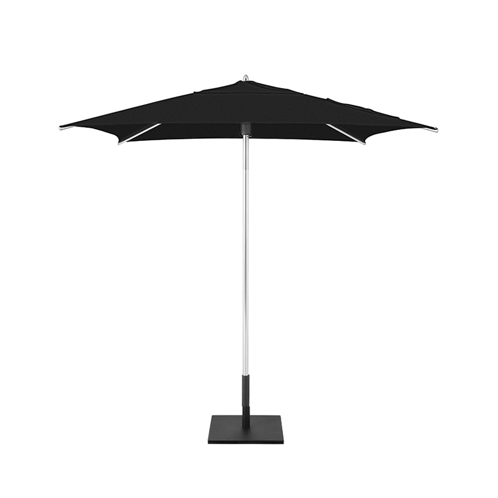 Black Classic Square Umbrellas with Heavy Duty Aluminium Frame and Base Plate