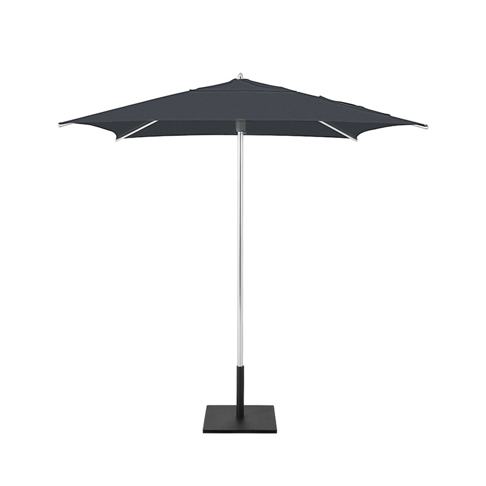 Gray Classic Square Umbrellas with Heavy Duty Aluminium Frame and Base Plate
