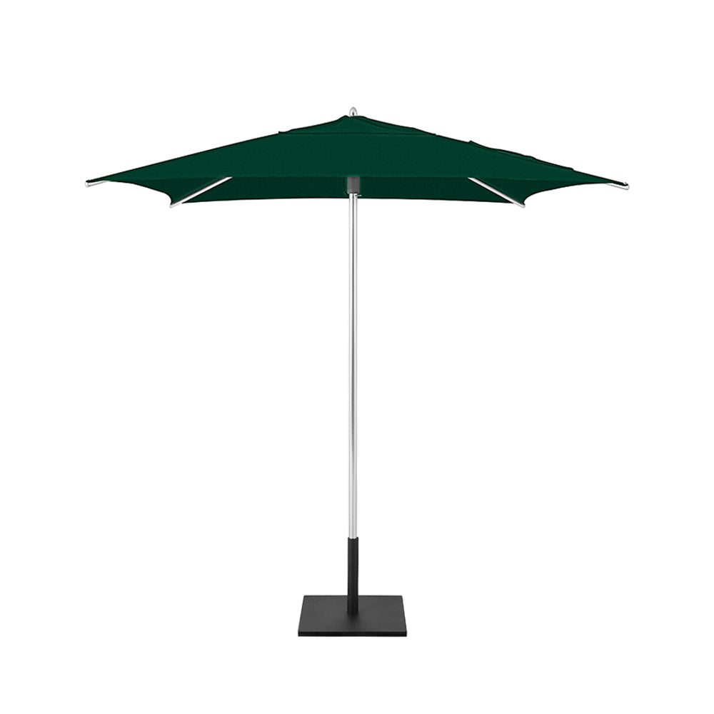 Green Classic Square Umbrellas with Heavy Duty Aluminium Frame and Base Plate