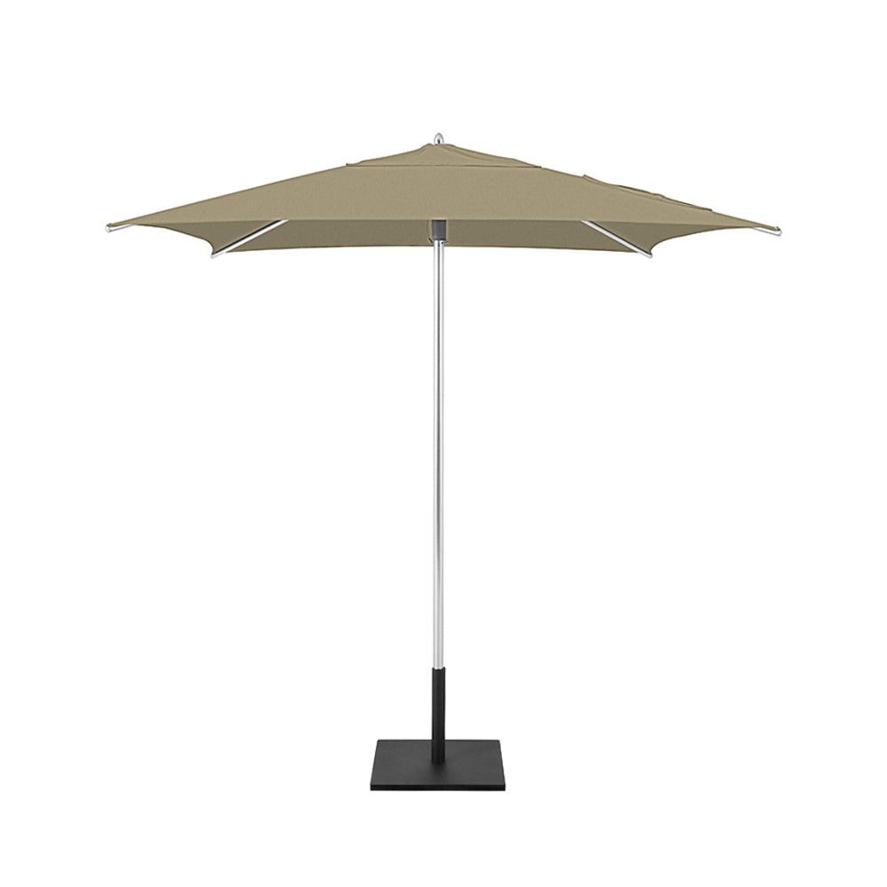 Khaki Classic Square Umbrellas with Heavy Duty Aluminium Frame and Base Plate