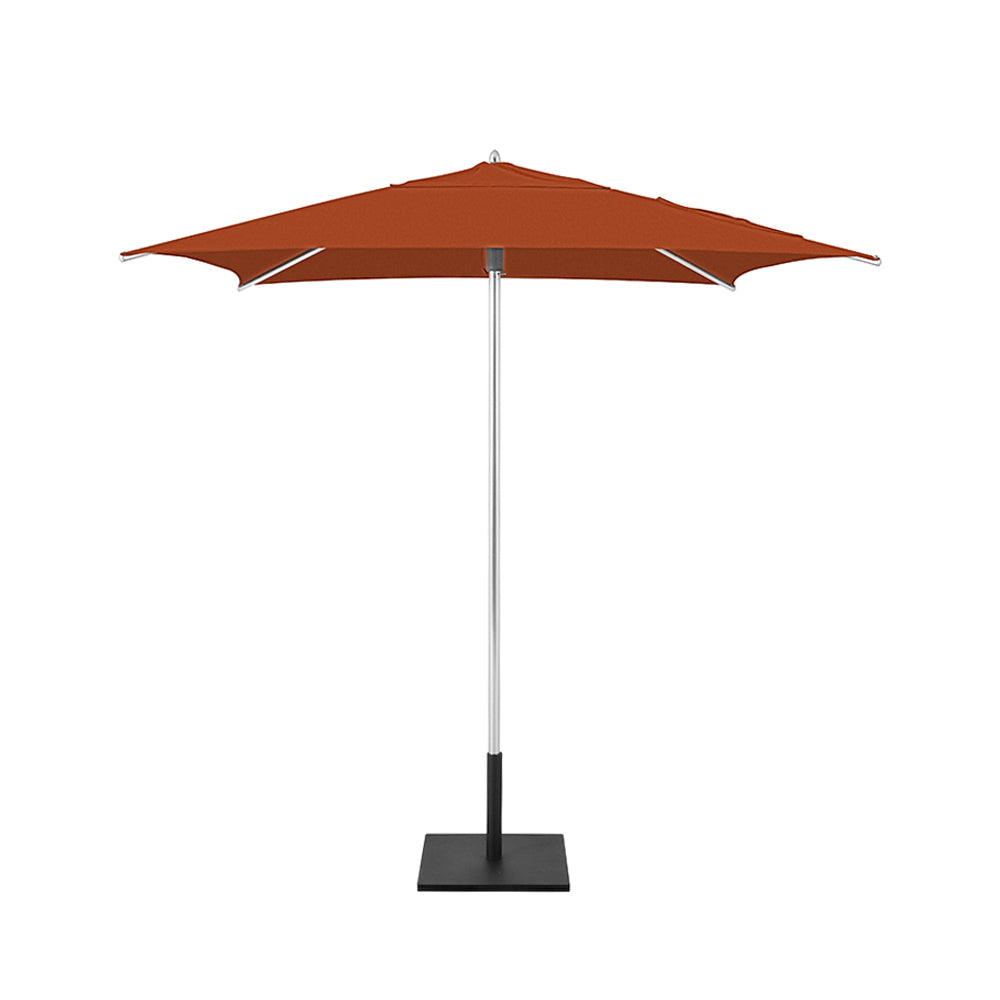 Rust Classic Square Umbrellas with Heavy Duty Aluminium Frame and Base Plate