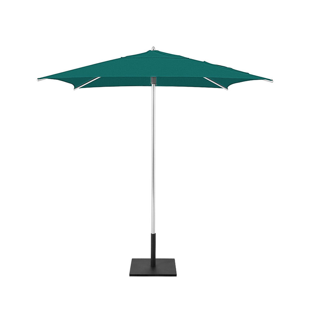 Teal Classic Square Umbrellas with Heavy Duty Aluminium Frame and Base Plate