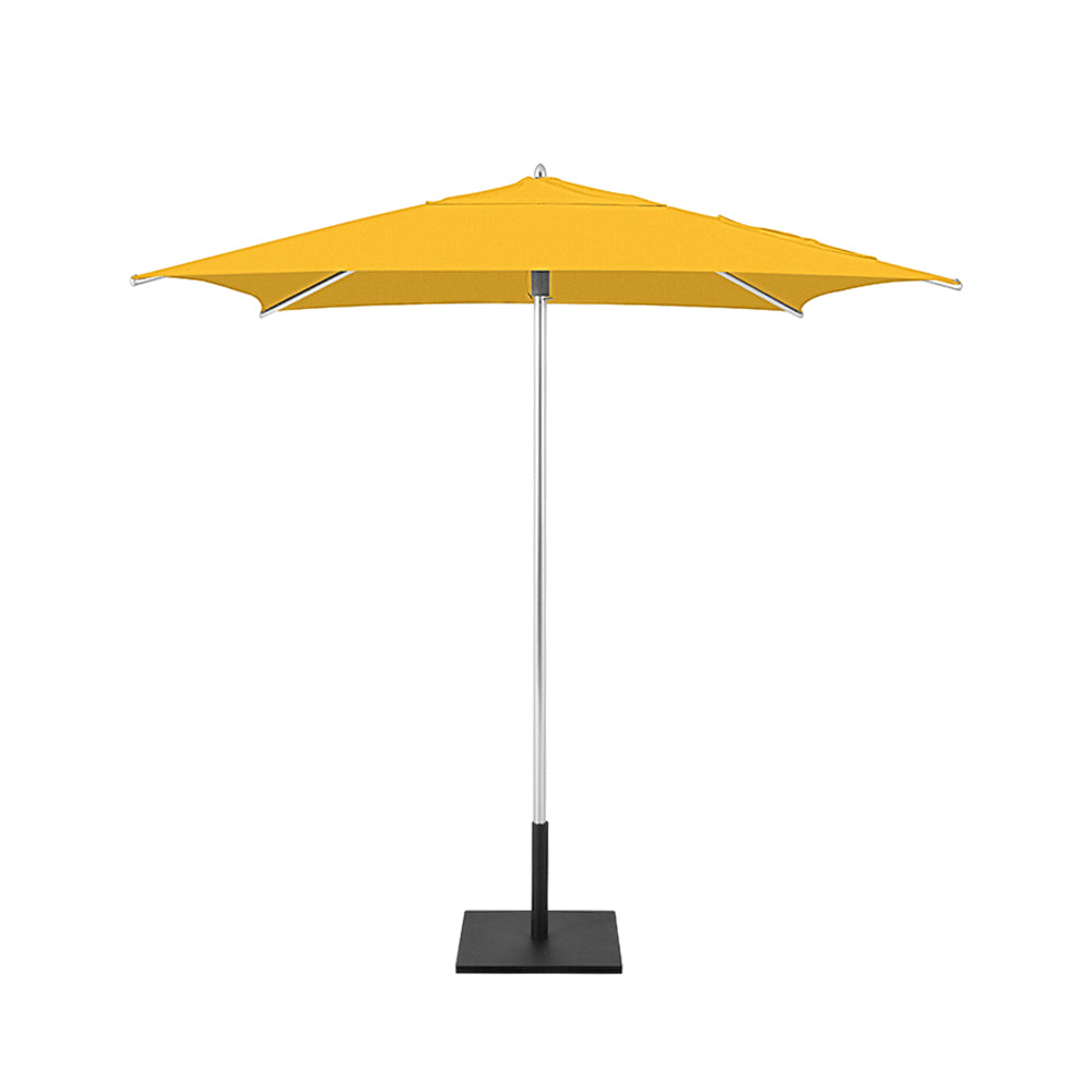 Yellow Classic Square Umbrellas with Heavy Duty Aluminium Frame and Base Plate