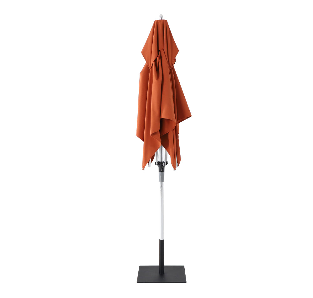 7' x 7' Classic Square Umbrellas in Orange - Closed View