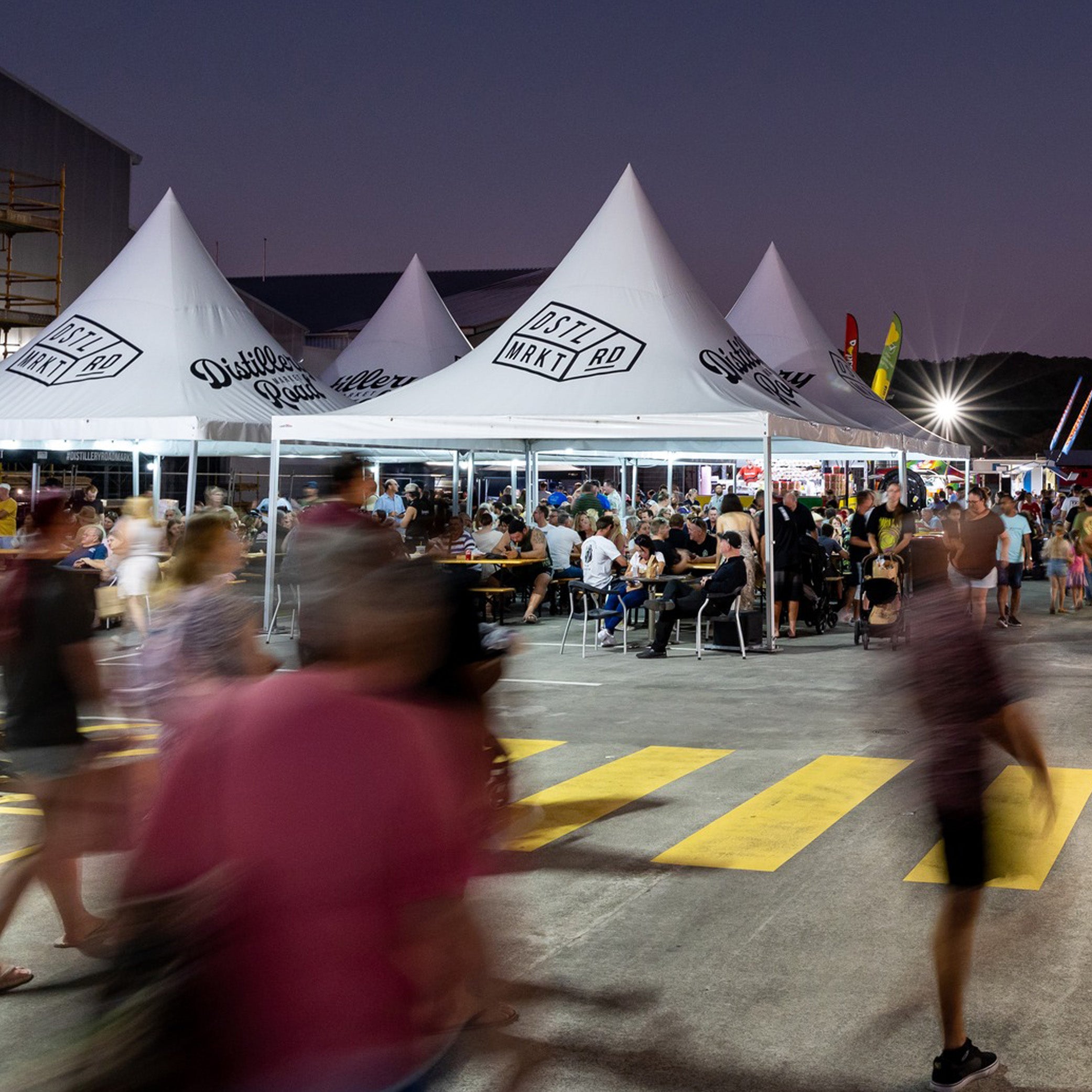 Custom Printed Pinnacle Tent Set up by Extreme Canopy