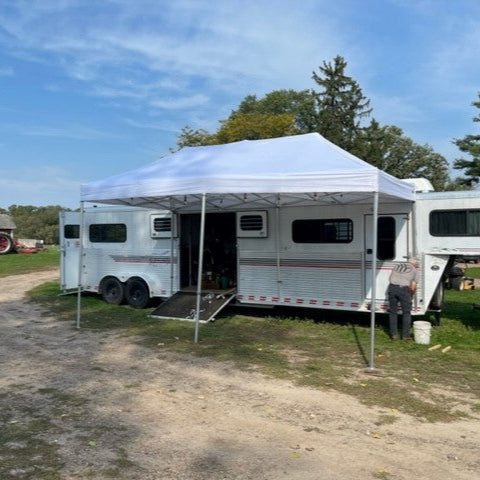 White canopy tent