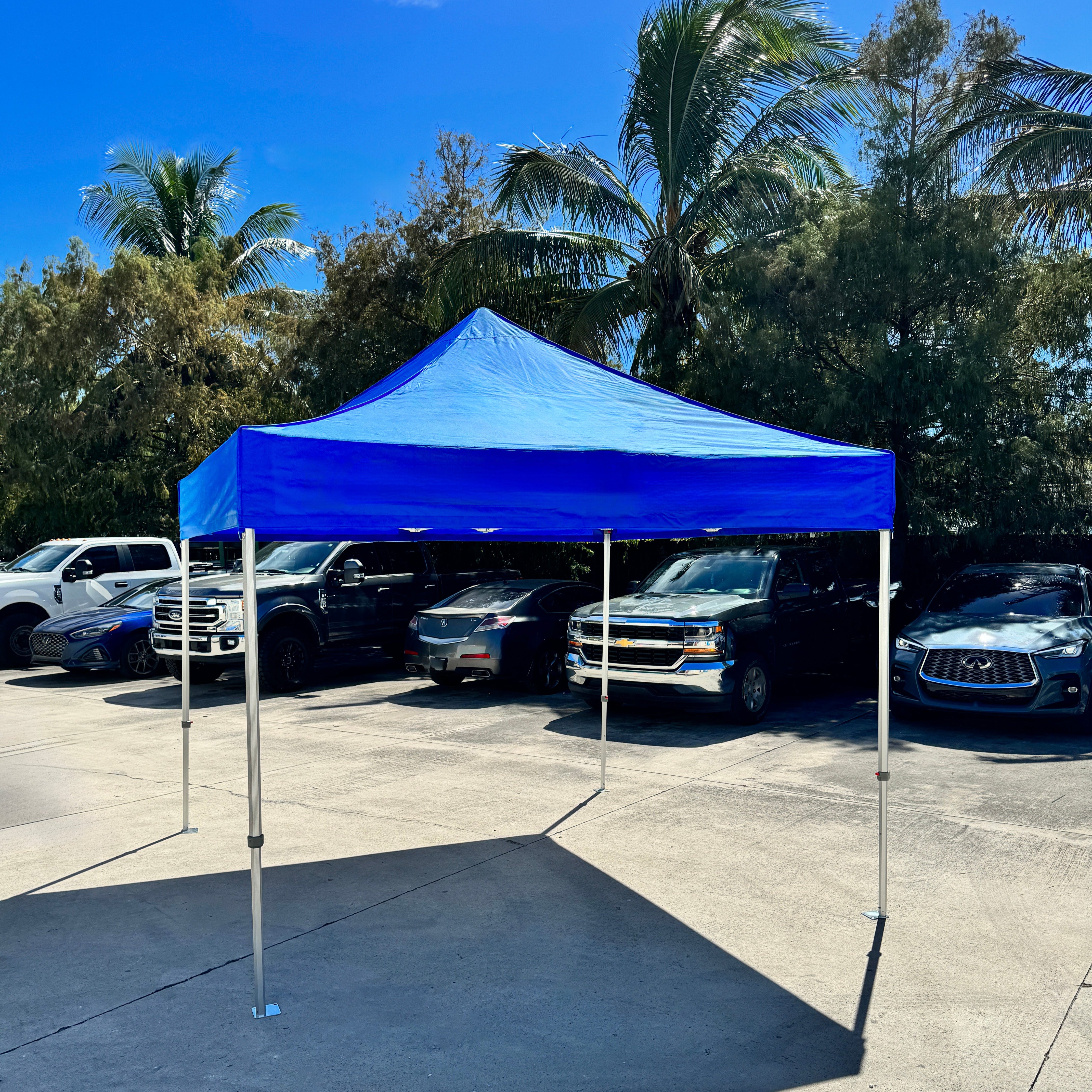 X6 velocity high strength 10x15 canopy tent in blue