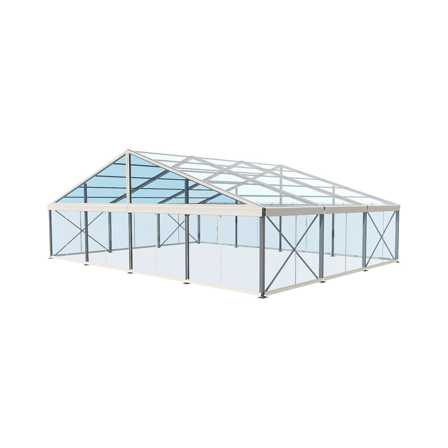 EC Series 203 Crest Tent 66x50 with Clear Roof and Clear Wall