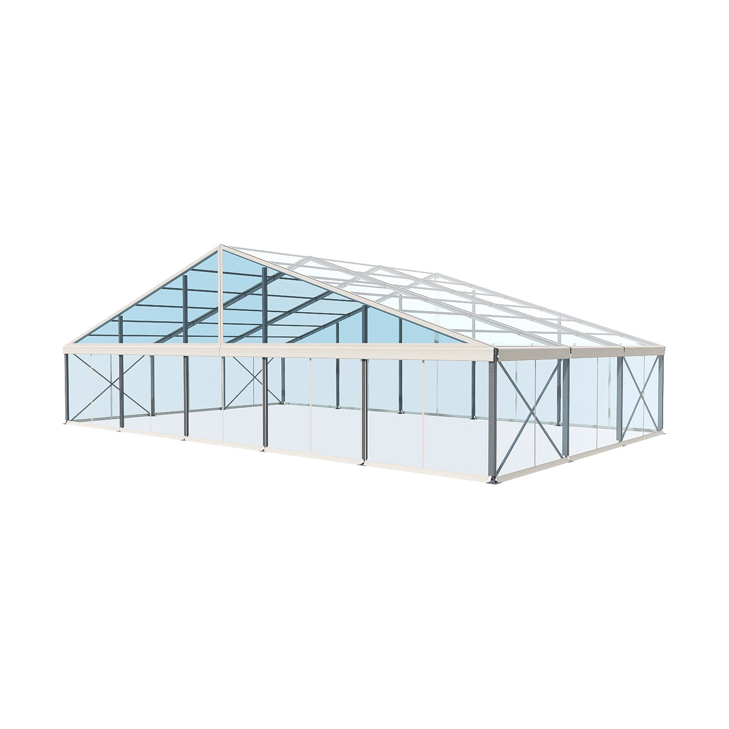 EC Series 203 Crest Tent 82x50 with Clear Roof and Clear Wall