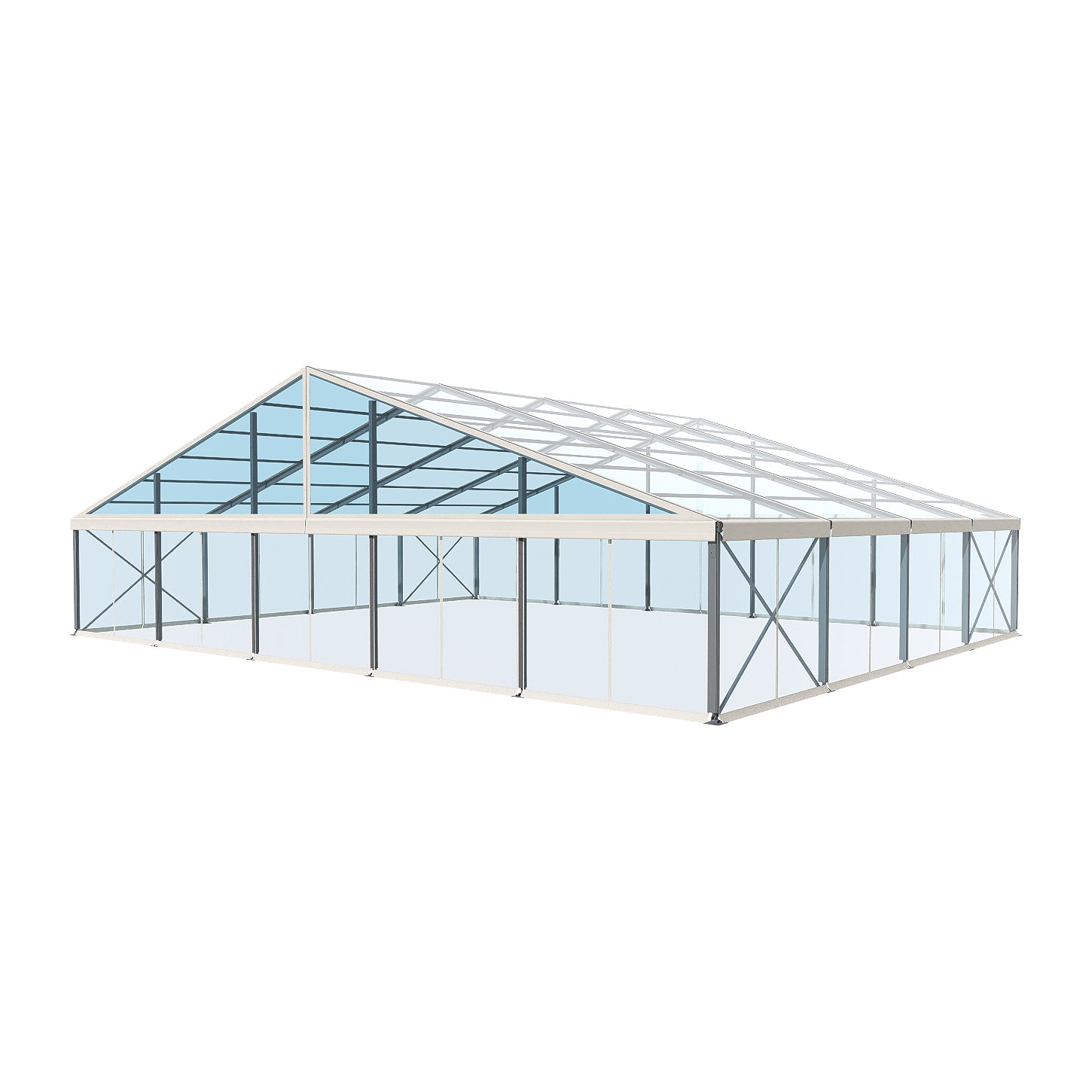 EC Series 203 Crest Tent 82x66 with Clear Roof and Clear Wall
