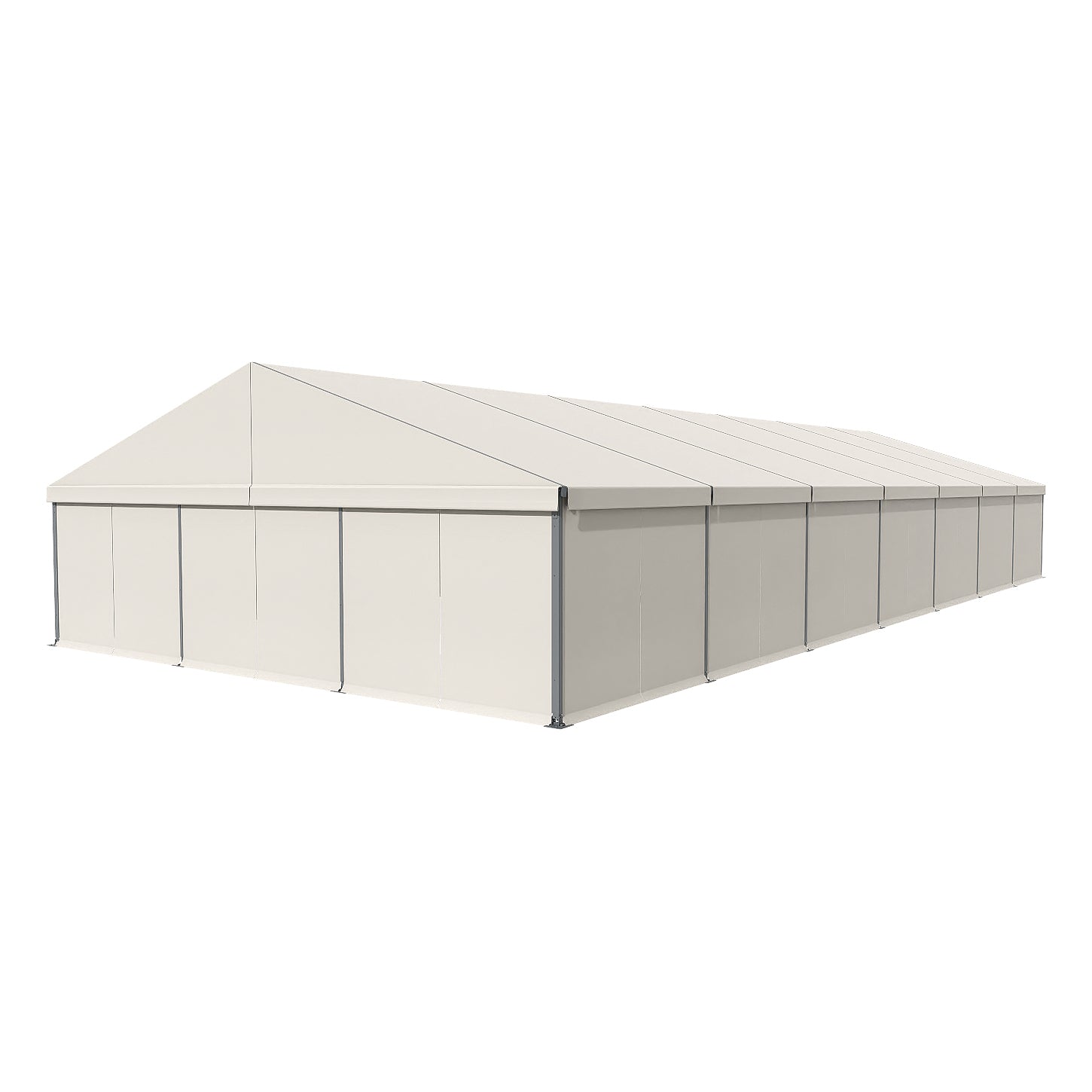 ED Series 166 Crest Tent 50x115 with White Roof with White Wall