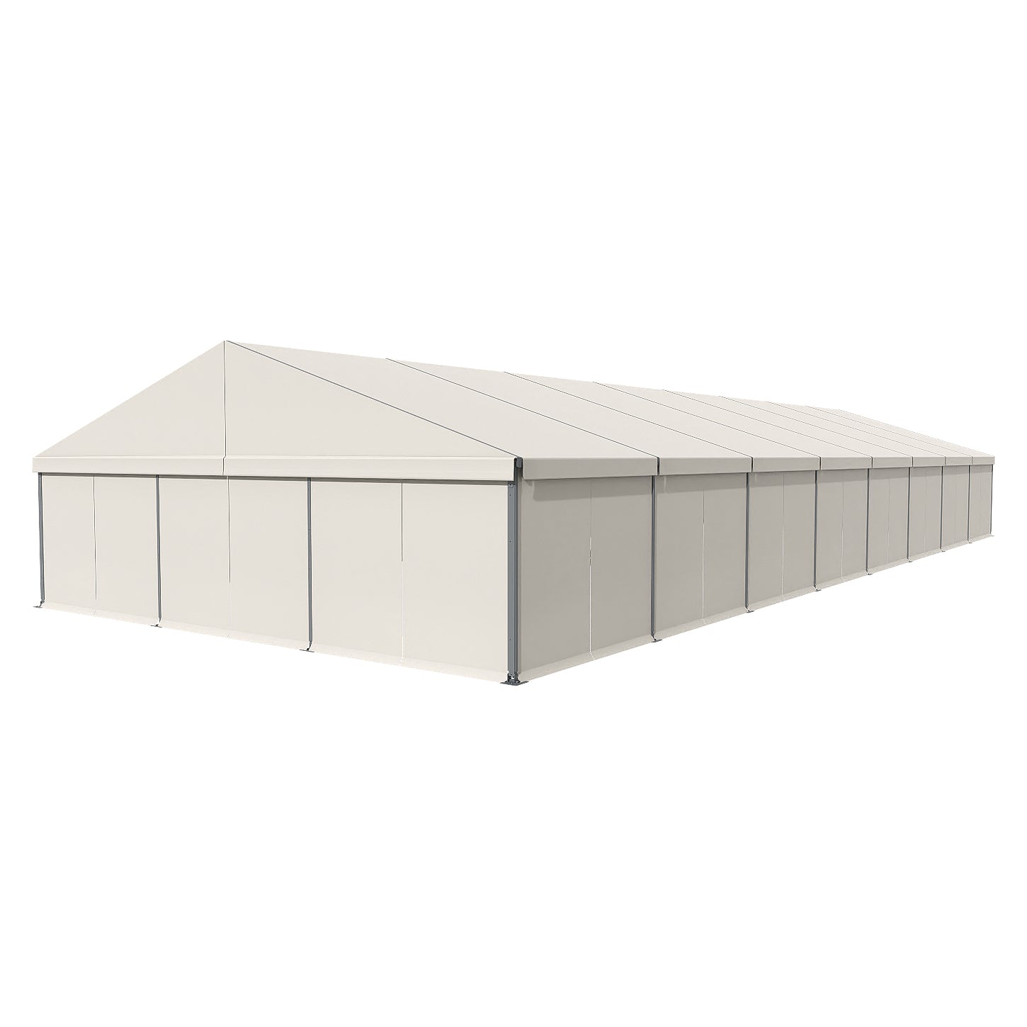 ED Series 166 Crest Tent 50x131 with White Roof with White Wall