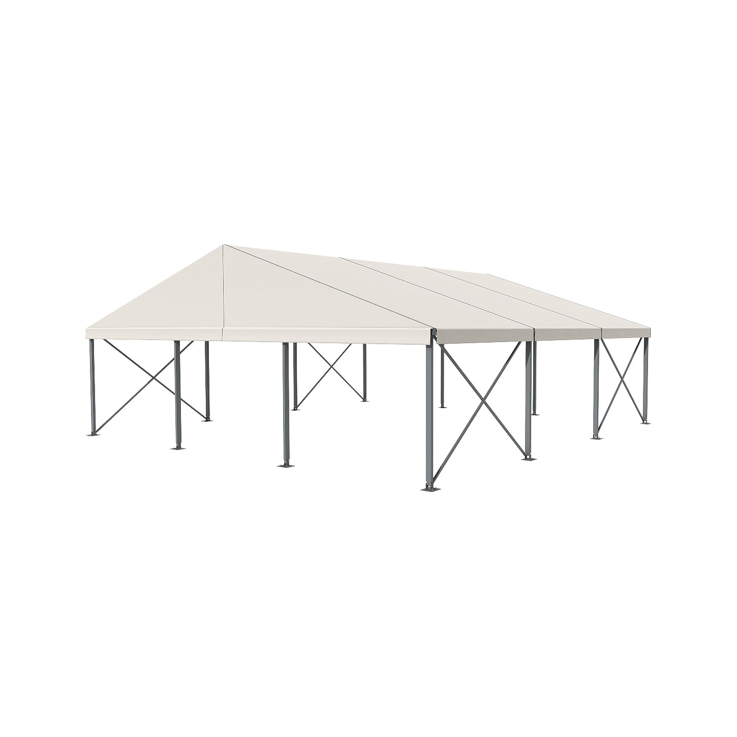 ED Series 166 Crest Tent 50x50 with White Roof