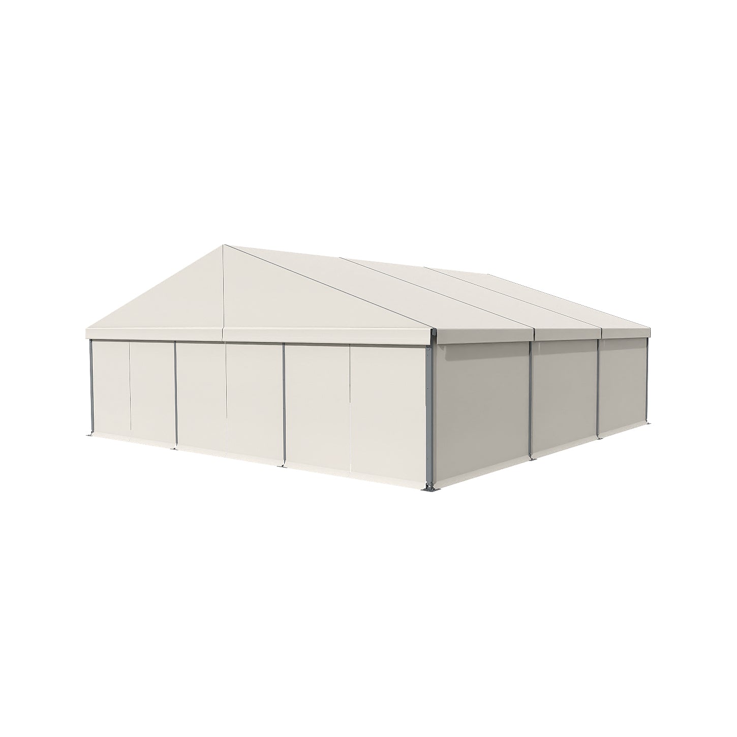 ED Series 166 Crest Tent 50x50 with White Roof with White Wall