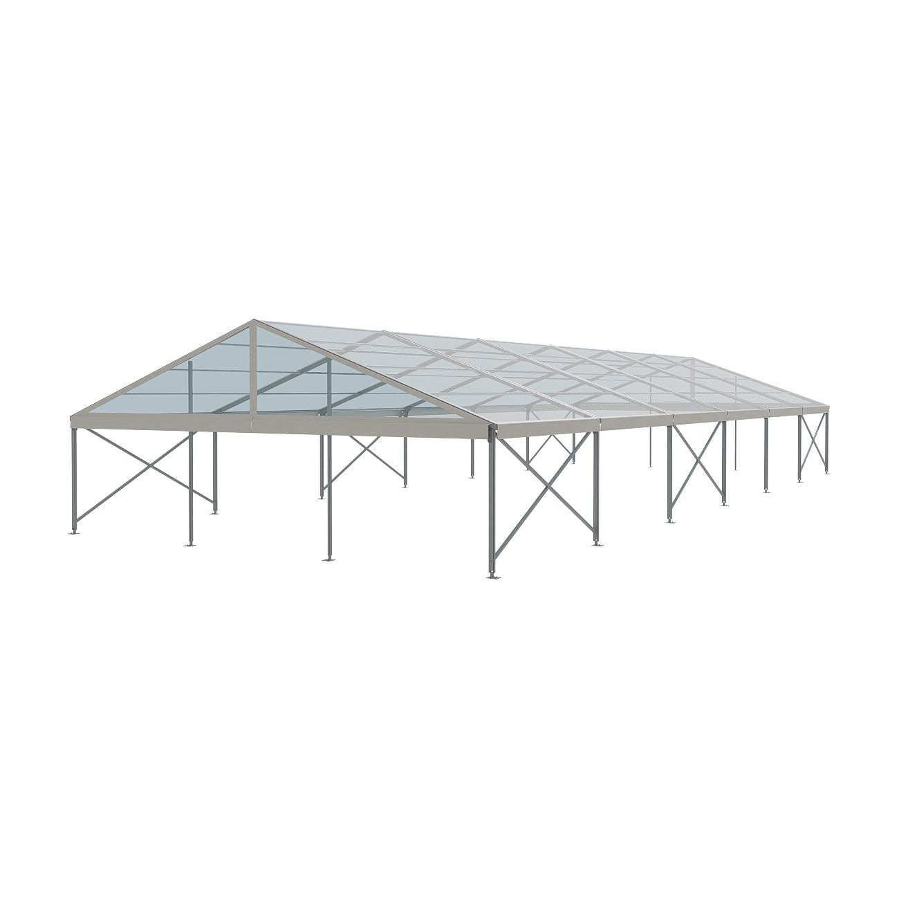 ES Series 122 Crest Tent 40x100 with Clear Roof