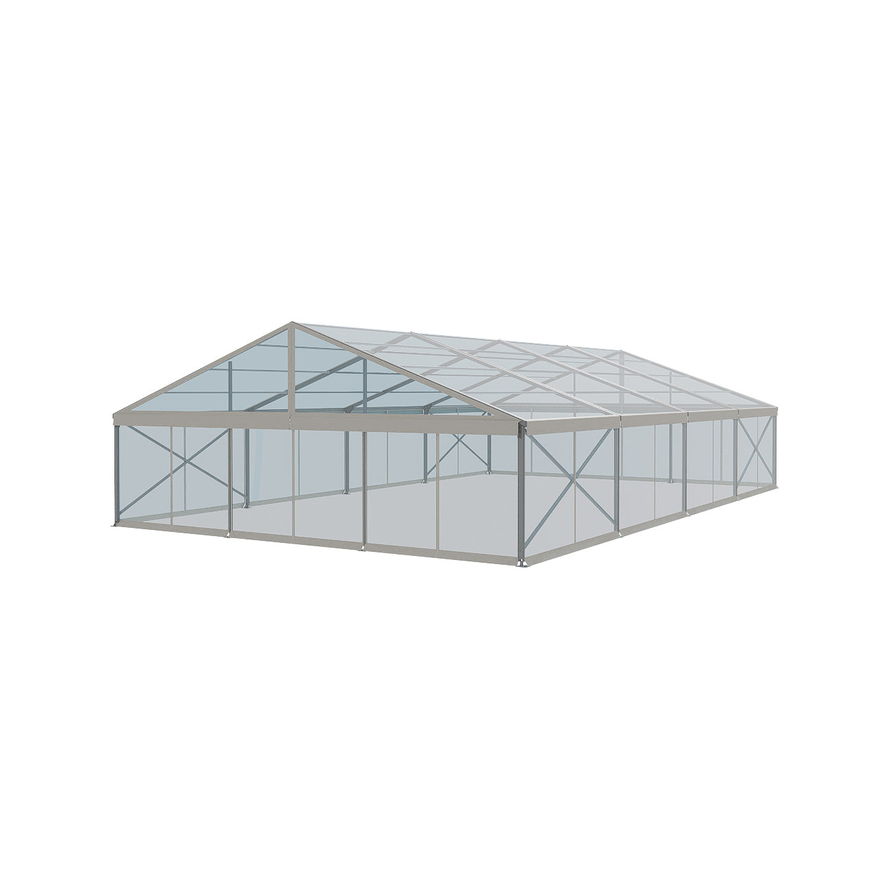 ES Series 122 Crest Tent 40x66 with Clear Roof and Clear Wall