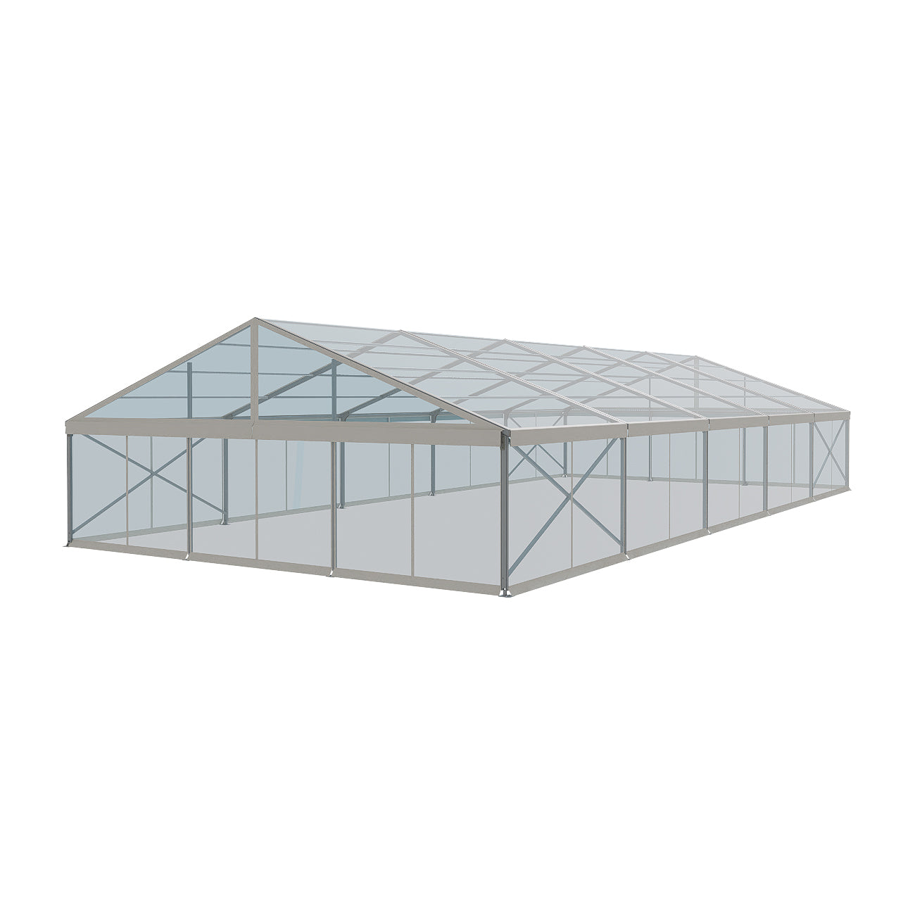 ES Series 122 Crest Tent 40x82 with Clear Roof and Clear Wall