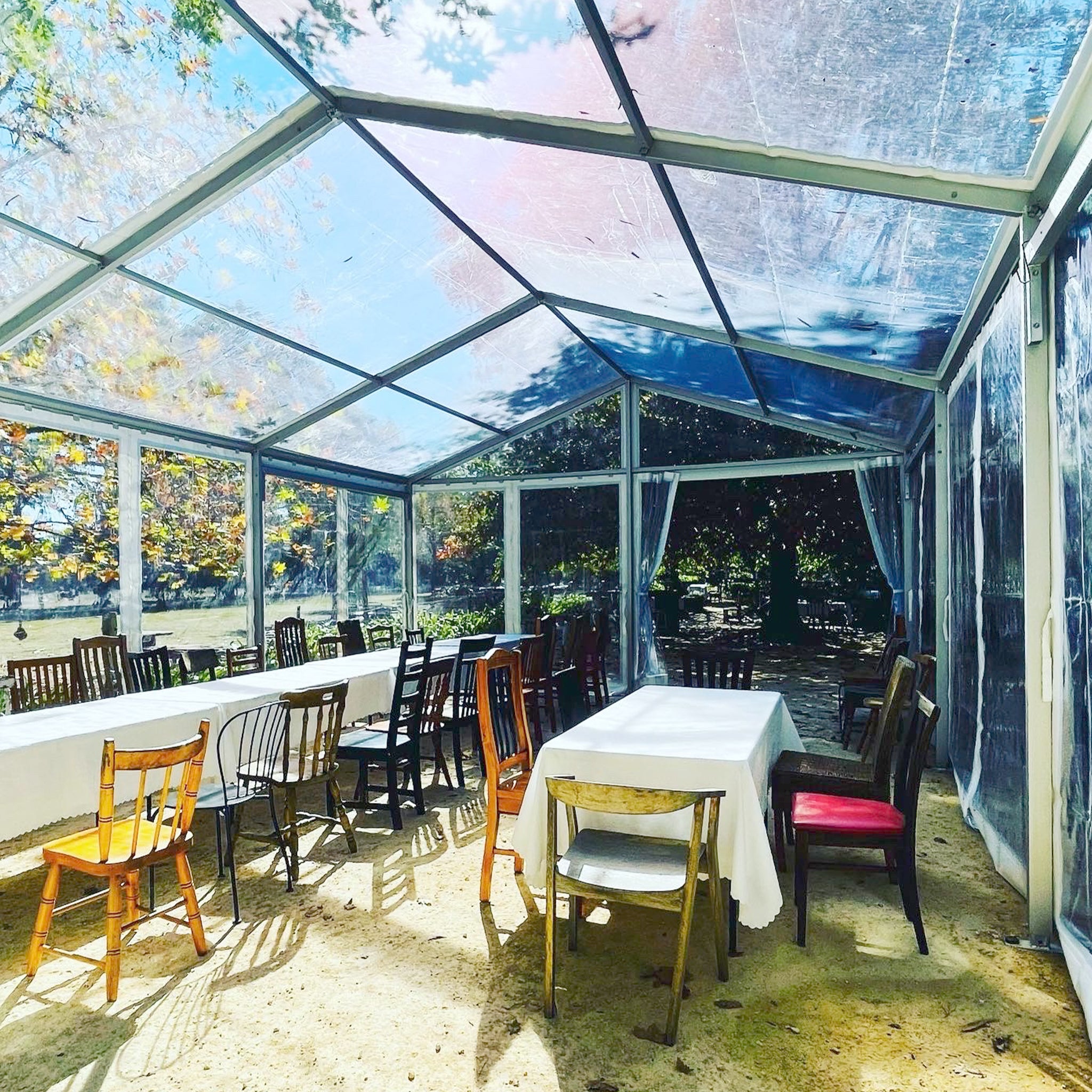 FD 26x20 Crest Tent Set up for Lazy Ballerina | Clear Span A Frame