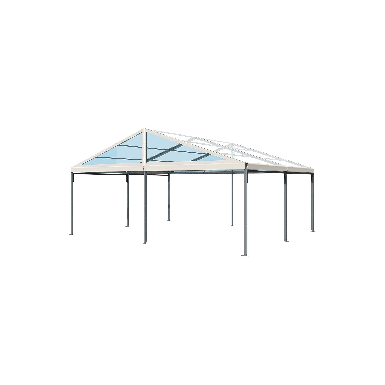 FD 26x20 Crest Tent with Clear Roof | Clear Span A Frame