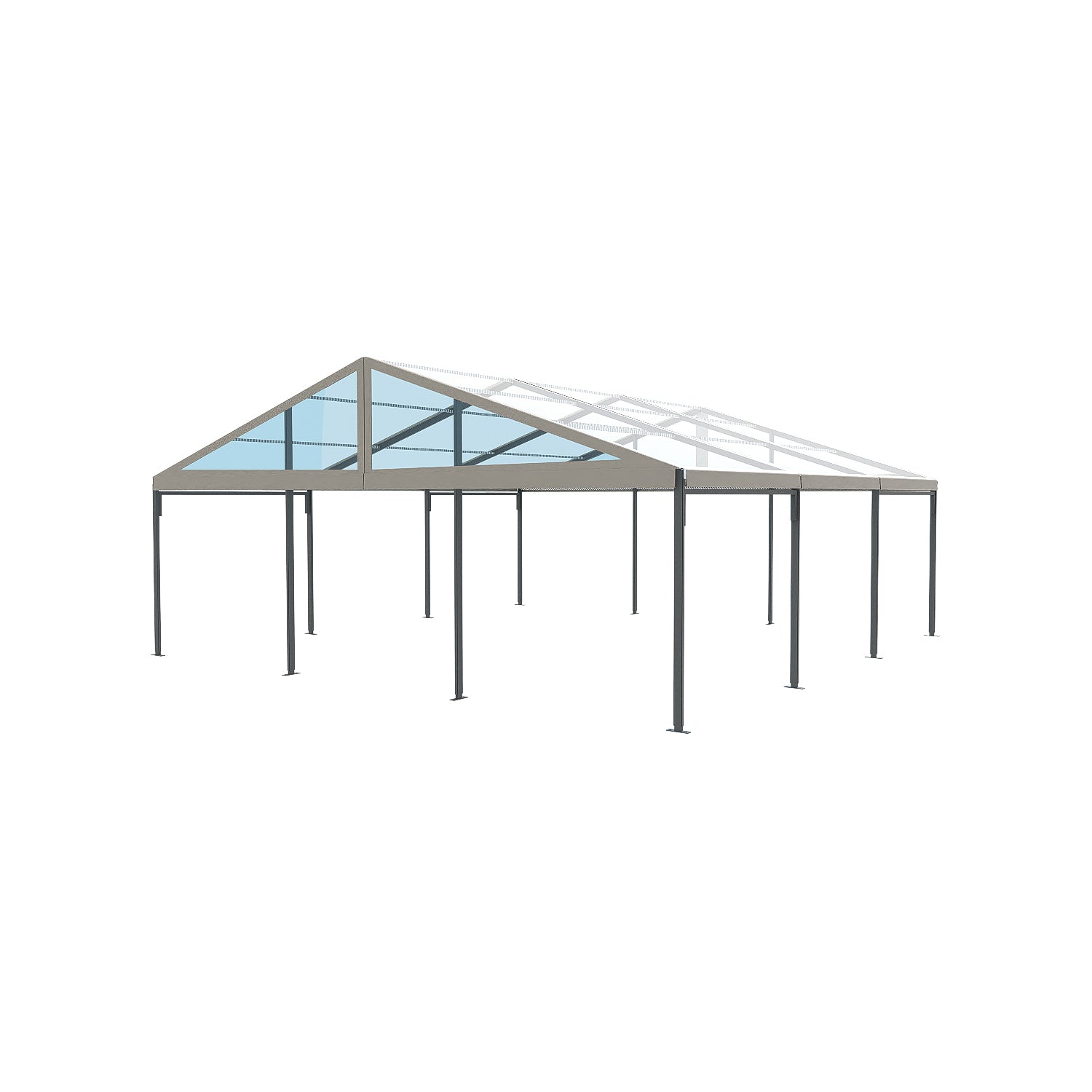 FD 30x30 Crest Tent with Clear Roof