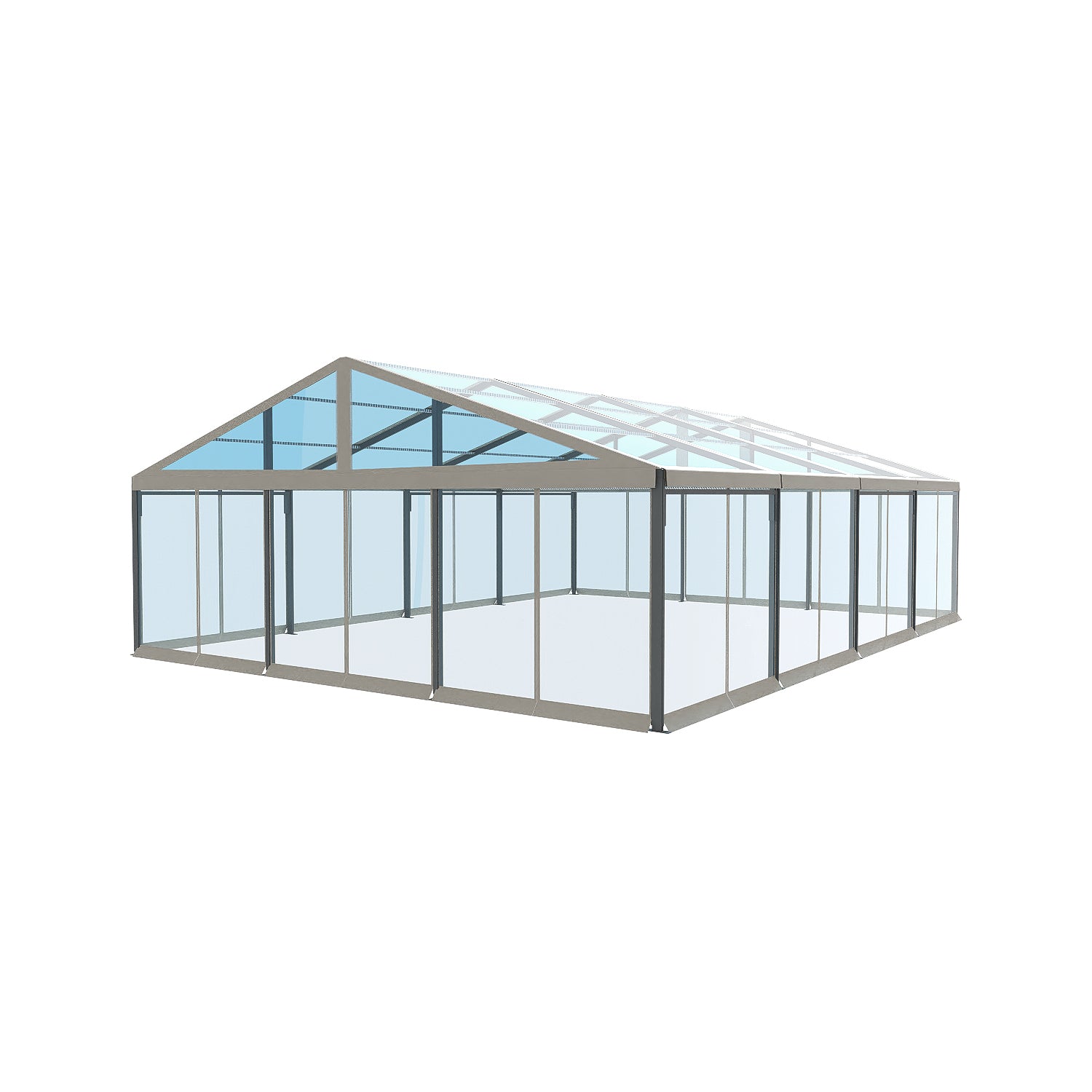 FD 30x40 Crest Tent with Clear Roof with Clear Wall