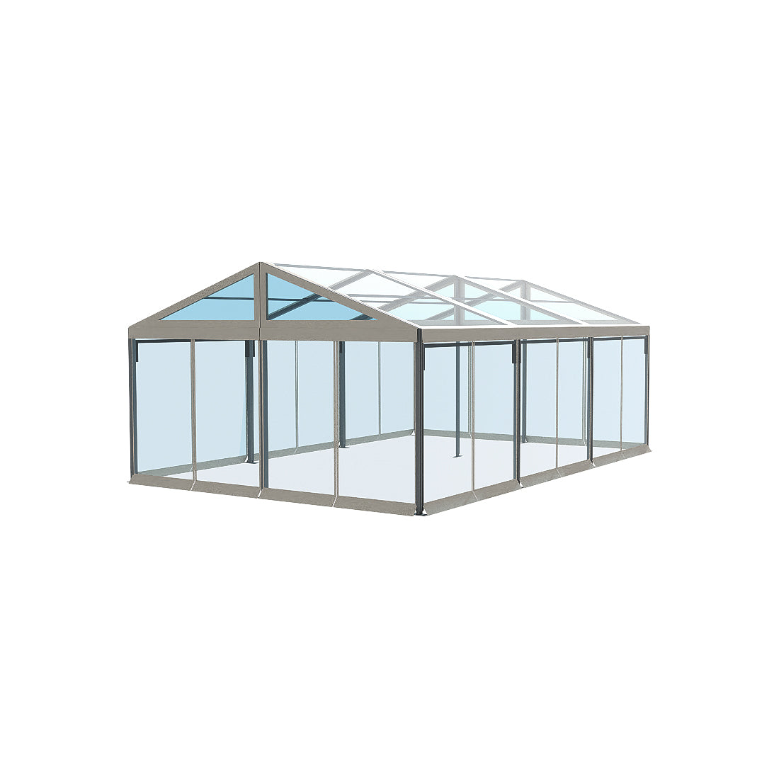 FS 20x30 Crest Clear Spam Tent with Clear Roof and Clear Wall